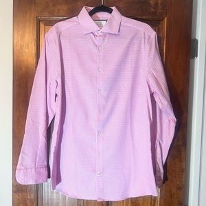 Charles Tyrwhitt — 16/34in — Extra Slim Fit — Pink/White
